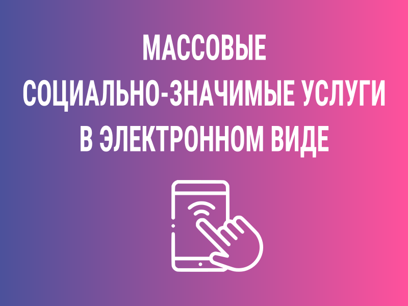 Получить социально значимые услуги граждане могут в электронном виде на Едином портале государственных и муниципальных услуг.