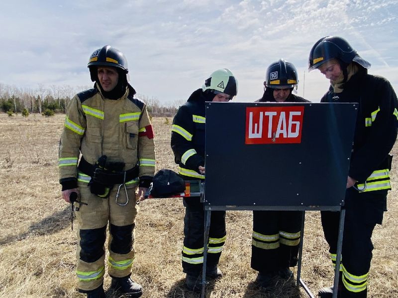 В нашем округе прошли пожарно-тактические учения.